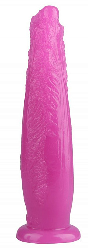 Розовая рельефная анальная втулка Сумерки богов 1015-61 BX DD (28 см)