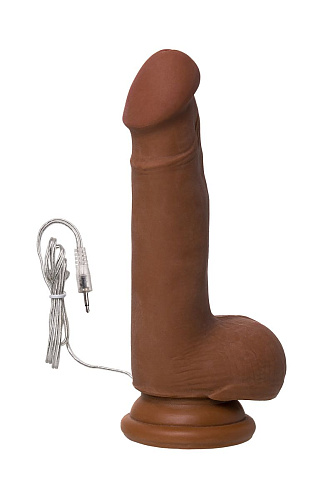 Коричневый вибратор-реалистик ToyFa Mr.Lopez 981104-1 (19 см)