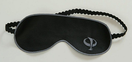 Чёрная маска на глаза для эротических игр Фанты ABX0019