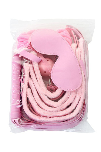Набор розового цвета для ролевых игр в стиле БДСМ Eromantica Nasty Girl 310201