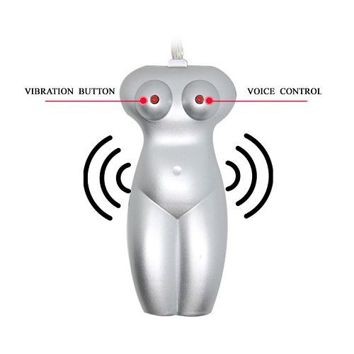 Телесная пышная попка в колготках с двумя входами и вибрацией Baile BM-009182-1