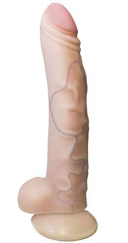 Вибратор с присоской телесного цвета LOVETOY (А-Полимер) REAL Standard 024813 (17 см)