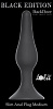 Чёрная анальная пробка Lola toys Slim Anal Plug Medium 4206-01Lola (11,5 см)