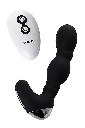 Чёрный вибромассажёр простаты Nalone Dragon CS-BO29