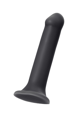 Чёрный фаллос на присоске Strap-on-me Silicone Bendable Dildo XL 6013168 (20 см)