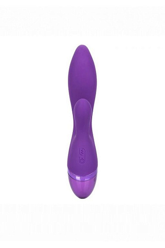 Фиолетовый вибромассажер-кролик California Exotic Novelties Aura Dual Lover SE-0735-40-3 (20,25 см)