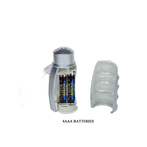 Вибрирующий мастурбатор-попка телесного цвета с ротацией и пультом управления Baile BM-009023X