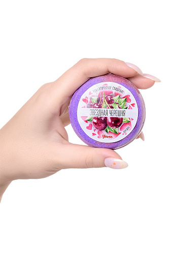 Бомбочка для ванны с ароматом черешни ToyFa «Звездная черешня» 722509