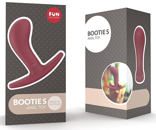 Бордовый анальный стимулятор Fun Factory BOOTIE S 24967 (7,6 см)