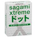 Презервативы зелёные с точками Sagami Xtreme Type-E №3 (3 шт)