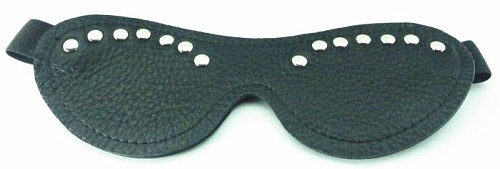 Чёрная маска с декором БДСМ арсенал 58005