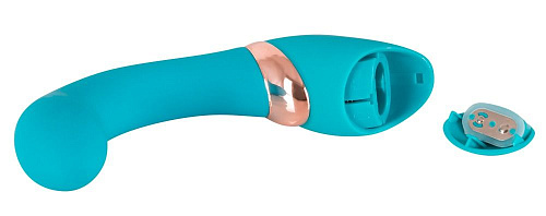 Голубой стимулятор точки G с золотистой каймой Orion 0585238 (15,5 см)