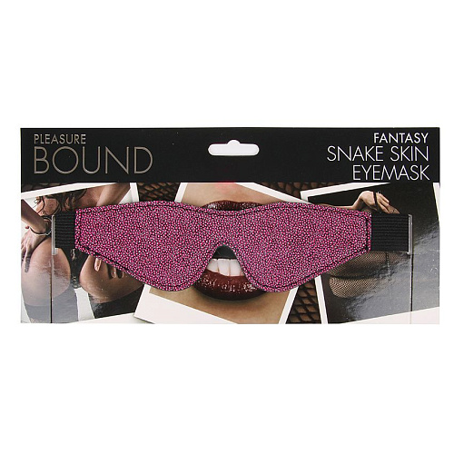 Розово-чёрная маска на резиночке Erokay EK-3301