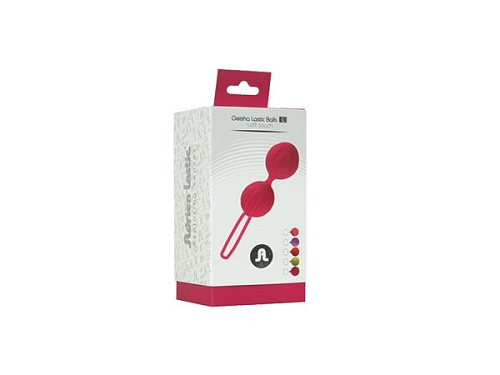 Ярко-розовые вагинальные шарики Adrien Lastic Geisha Lastic Ball L 40321