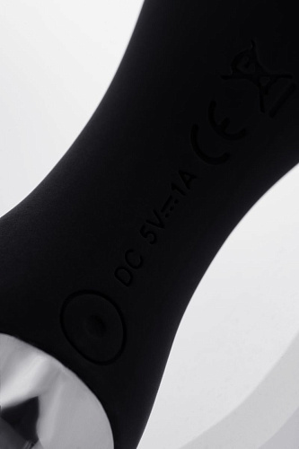 Чёрный вибромассажёр простаты с пультом ДУ Nalone Pro-P VS-VR50-1