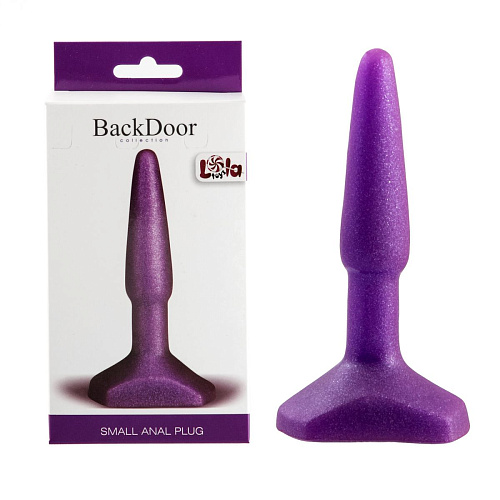 Фиолетовый анальный стимулятор Lola toys Small Anal Plug Purple 510245lola (12 см)