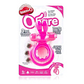 Розовое виброкольцо с подхватом мошонки Screaming O THE OHARE HAR-PK-101