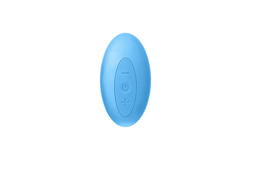 Голубой безремневой страпон с пультом ДУ Главсексмаг GSM101031 (17,5 см)