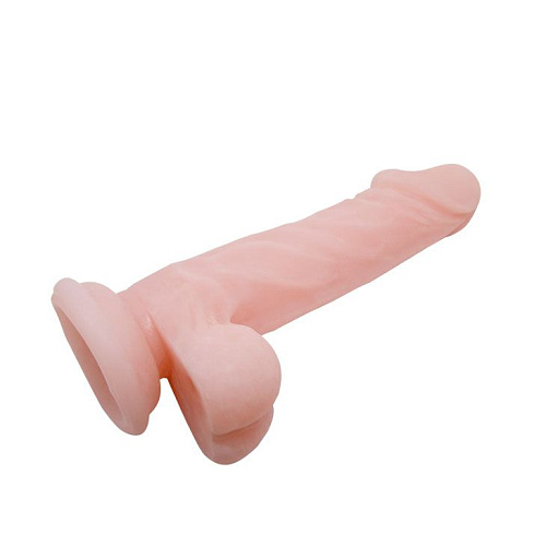 Телесный фаллоимитатор на присоске Baile Super Dildo BW-008094N (16,5 см)