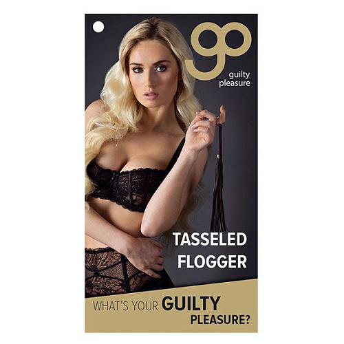 Чёрный флоггер Blush Novelties WHIP 520123 (39,5 см)