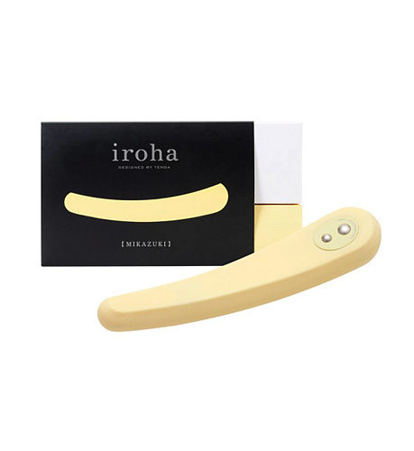 Жёлтый вибратор Tenga IROHA MIKAZUKI HMF-01 (17,5 см)