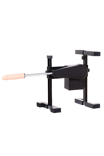 Чёрная секс-машина с фаллической насадкой бежевого цвета MyWorld - DIVA My Pleasure 907203