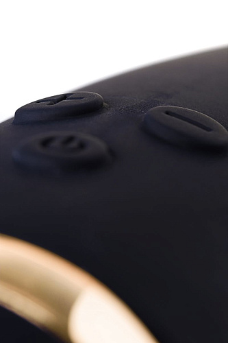 Чёрный вибратор с клиторальным отростком WANAME Thunder 481003 (24,2 см)