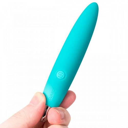 Зелёный компактный вибростимулятор клитора Svakom Daisy SL S02-GREEN (12,5 см)