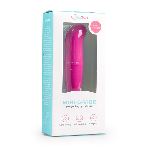 Розовый мини-вибратор для G-стимуляции EDC Wholesale Easytoys Mini G-Spot Vibrator ET249PNK (12 см)