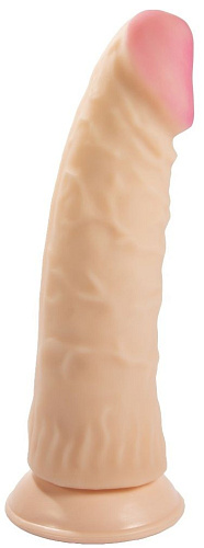 Телесный фаллоимитатор-супергигант с присоской LOVETOY (А-Полимер) 950203