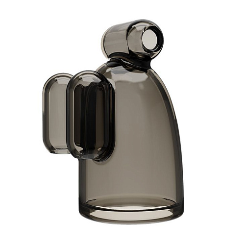 Дымчатая насадка-мастурбатор с вибрацией Baile Vibrating Crystal Cap III BI-014631