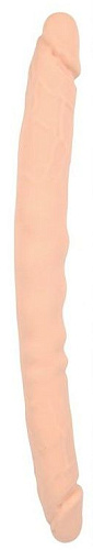 Телесный двойной фаллоимитатор Bior toys Erowoman EE-10221 (40 см)