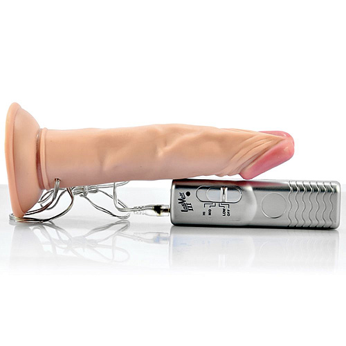 Реалистичный вибромассажёр телесного цвета с присоской Lovetoy BLASTER 350020 (19 см)