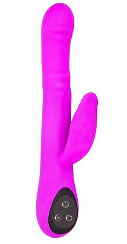 Перезаряжаемый лиловый вибратор с широкой головкой Baile Intimate BI-014123 (24 см)