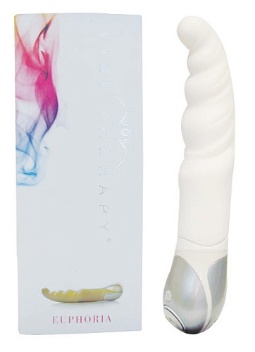 Белый вибромассажёр Vibe Therapy EUPHORIA VIBE THERAPY V01A1S008-W1 (23,5 см)