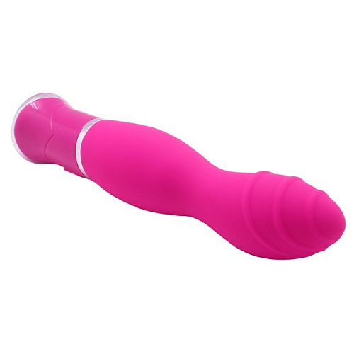 Розовый вибратор Howells ECSTASY Rippled Vibe 173802pink (19,5 см)
