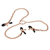Зажимы золотого цвета для сосков и половых губ с цепью California Exotic Novelties Entice Triple Intimate Clamps SE-2720-20-3