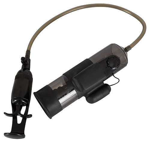 Помпа для пениса с вибропулей чёрного цвета Orion Vibrating Man Pump 0581658