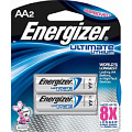 Батарейки Energizer Ultimate Lithium FR6/L91 AA 639154 (тип AA, 2 шт)