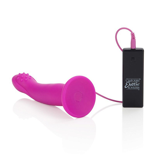 Женский страпон розового цвета California Exotic Novelties 10-FunctionSilicone Love Rider G-Caress SE-1498-25-3 (16 см)