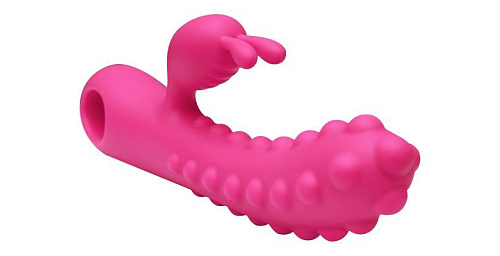 Розовый вибромассажёр с бугорками KOKOS SMON №1 (21,5 см)