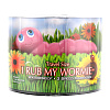 Вибратор-гусеница розового цвета Big Teaze Toys I Rub My Wormie Pink 10241