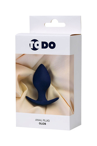 Фиолетовая силиконовая анальная пробка ToyFa Glob 357004 (10 см)