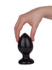 Чёрный анальный плаг LOVETOY (А-Полимер) Glide L 420803 (11,7 см)