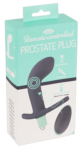 Тёмно-фиолетовый вибростимулятор простаты с пультом ДУ Orion Remote Controlled Prostate Plug 05952920000
