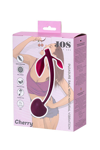 Бордовая вагинальная вишенка JOS WILD CHERRY 782025 (14,5 см)