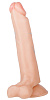 Реалистичный фаллоимитатор телесного цвета с мошонкой и подкрашенной головкой Сумерки богов №6 201-06 BX DD (16,5 см)
