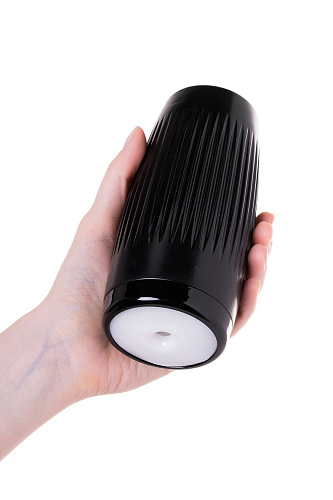 Нереалистичный мастурбатор в черной колбе Lovegame High Pressure Hard 200905