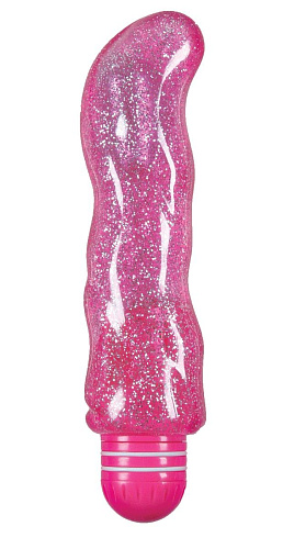Розовый блестящий вибромассажёр NS Novelties Minis Taurus NSN-0276-24 (16,5 см)