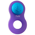 Фиолетовое эрекционное кольцо со съёмным стимулятором клитора Fun Factory 8ight  51506